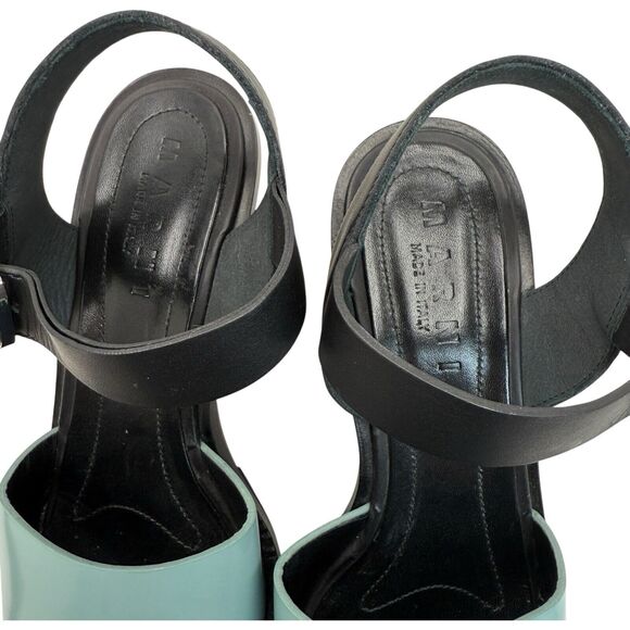 Marni Iconic Wedge Sandals Platform Shoes Pumps Size 38 - Picture 8 of 10